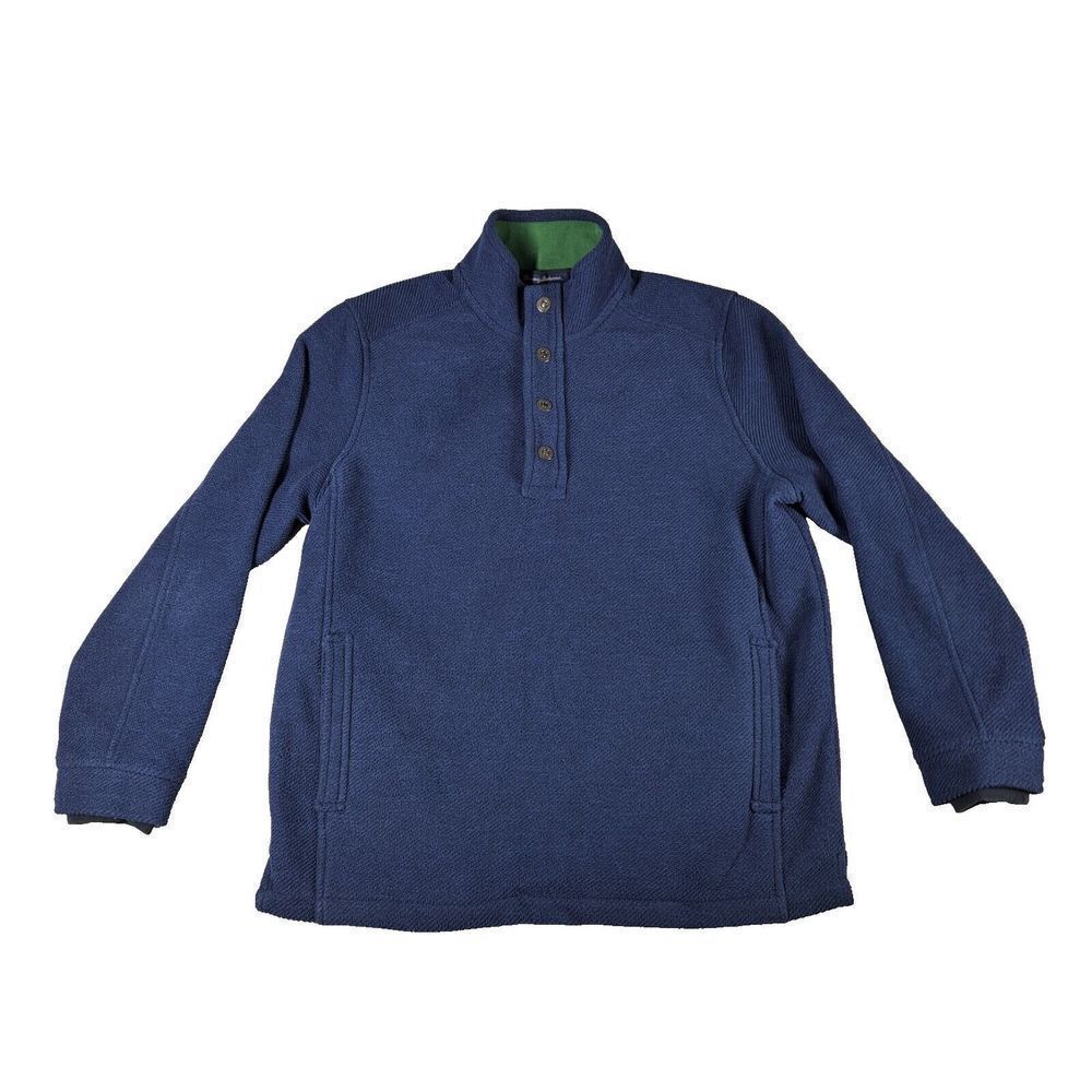 Tommy Bahama Sweater Men Medium Long Sleeve Pullover Buttons Pockets
